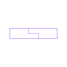 Buildings Wood Joinery Half Lap Straight Outline Drawing Svg Vector, Free Vectors File